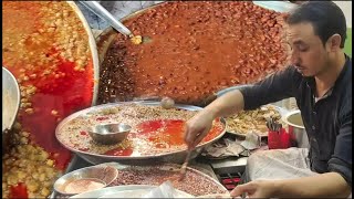 Delicious Shakir Cholay And Lubya Peshawar  Food Street Pakistan [upl. by Ellenaj]