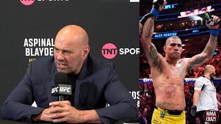 Dana White Challenges Reporter on Alex Pereira Heavyweight Move [upl. by Eelanna270]