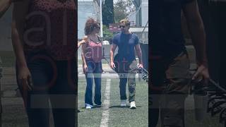 Cecilia Galliano ¡bellísima Y el galán Gabriel Soto llegan al rally quotArtistas VS Influencersquot ⚽️ [upl. by Oirifrop]