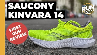 Saucony Kinvara 14 First Run Review  A traditional speed shoe thats lacking in modern design [upl. by Klemm]