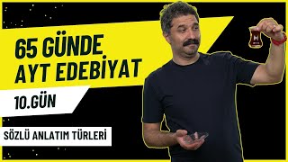 Sözlü Anlatım Türleri  10GÜN  65 Günde AYT Edebiyat Kampı  RÜŞTÜ HOCA [upl. by Nois]