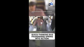 Quickthinking bus passengers spring into action [upl. by Acyssej31]