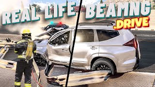 Accidents Based on Real Events on BeamNGDrive 3  Real Life  Flashbacks [upl. by Wartow]