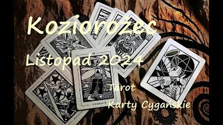 KoziorożecListopad 2024TarotKarty CygańskiePraca UczuciaFinanseZdrowieRodzinaSzczęście [upl. by Norrag827]