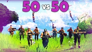 50 vs 50  NEUER MODUS in Fortnite Battle Royale [upl. by Audsley]