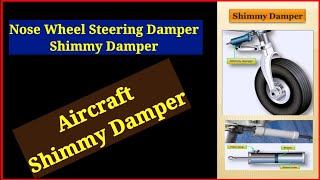 Shimmy Damper  Function of Shimmy Damper  Aircraft Nose Wheel Steering Damper shorts [upl. by Wilen729]