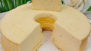 Cheese Chiffon Cake  Resepi Kek Chiffon Keju termudah dan gebu [upl. by Aerdnad29]