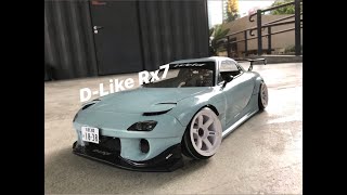 110 RC Body Build DLike RX7 FD Build Video [upl. by Parfitt]