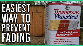 Easiest Way To Seal Wood and Prevent fading Using Thompsons Water Seal Application Trick [upl. by Olrak527]