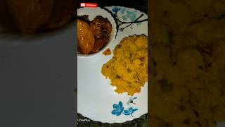 Bhataku chicken odia comedy  khichdi with chicken curry nice combination chicken food foodie [upl. by Lovash393]