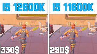 I5 12600K vs I5 11600K  Fortnite Performance Mode 1080p [upl. by Harvard627]