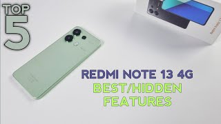 Redmi Note 13 4G Top 5 BestHidden Features  Secret Tips And Tricks [upl. by Nede]