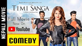 TIMI SANGA Comedy Scene  Full Movie Available  Samragyee RL Shah Aakash Shrestha Najir Husen [upl. by Eniwtna]