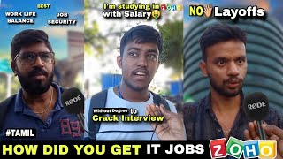 How did you get a job at Zoho Zoho Interview Process and Their Salaries  Tamil  suman mpm [upl. by Lolita331]