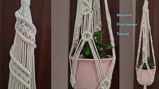 Macrame plant hanger Macrame wall hanging Macrame design Macrame wall plant hanger Macrame tutorial [upl. by Enelrak]