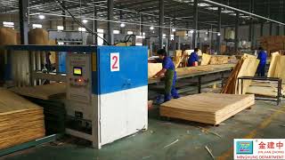 Full automatic plywood making machine production line [upl. by Dahlia]