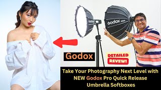 NEW Godox Pro Quick Release Umbrella Softboxes Complete Review with Sample Photos [upl. by Mot]