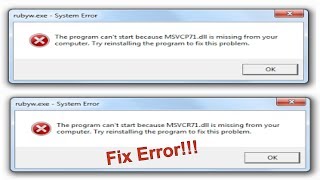 Cách fix lỗi thiếu Dll trên windows [upl. by Cordelia]