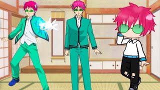 Saiki k react Saiki AUs3Saiki KGacha Club [upl. by Drwde27]