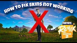 How To Fix Not Being Able To Change Your Skin In Fortnite Remix 2024 [upl. by Garrek]