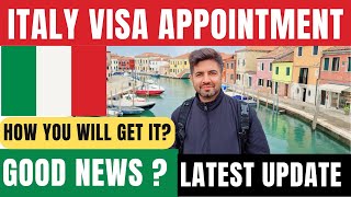 Italy VISA Appointment Latest Update  How to Get Italy Embassy VISA Appointment from PAKISTAN [upl. by Philipa]