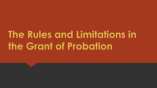 NONINSTITUTIONAL CORRECTION PD 968 PROBATION LAW [upl. by Neahs]