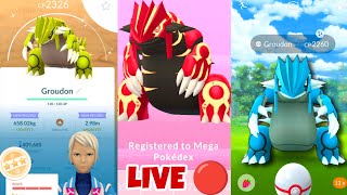 Lets Raid Groudon Shiny ✨ In Pokémon Go 2024 🔴 LIVE [upl. by Clellan]