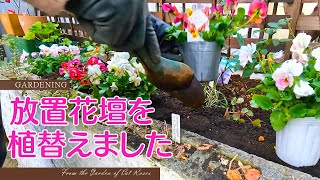 【ガーデニング】 放置状態のブロック花壇を植替えました・１月の庭作業 [upl. by Teodoro]