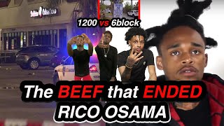 The BEEF that ENDED RICO OSAMA 6 Block vs 1200 [upl. by Aivatnuahs]