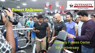 Power Star Puneet Rajkumar at Intensity Fitness Center Malleshwaram [upl. by Pryor]