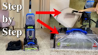 How to Use the Bissell Turboclean Dualpro Pet Carpet Cleaner [upl. by Dorry68]