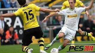 Borussia Dortmund  Borussia Mönchengladbach  1 Bundesliga 25 Spieltag  pes 2014 [upl. by Lapides]