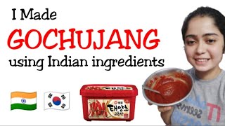 Gochujang using Indian ingredients  Gochujang Recipe  I made Gochujang in India [upl. by Demah]