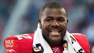 XFL QB Cardale Jones doesnt see a talent dropoff from the NFL  Golic and Wingo [upl. by Heimlich]