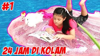 24 JAM DI DALAM KOLAM RENANG DEPAN RUMAH  Part 1  Vlog amp Drama Lucu  CnX Adventurers [upl. by Eerazed469]