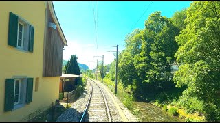 ★ 4K 🇨🇭 Oensingen  Balsthal  Oensingen cab ride Switzerland 072020 [upl. by Jahdai]