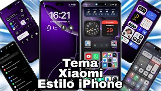 Tema Xiaomi Estilo iPhone Ícones e Central de Controle HyperOs igual iOS c̈̇̃iCiclopeTech [upl. by Rimidalg540]