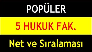 popüler 5 hukuk fakültesinin net ve sıralamaları 2023 [upl. by Inan359]