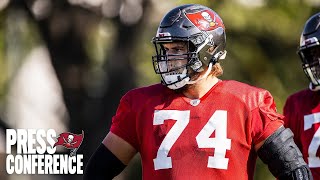 Ali Marpet on Bucs Confidence with QB Tom Brady  Super Bowl LV Press Conference [upl. by Bartel]