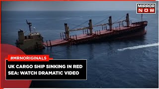 Red Sea Crisis  UK Cargo Ship Rubymar Sinking In Red Sea After Houthi Attack  Houthi Rebels [upl. by Marybella]