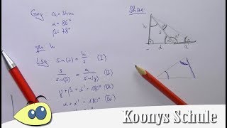Höhe Fernsehturm mit Sinussatz bestimmen Trigonometrie [upl. by Nirrok]