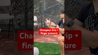 The best changeup grip PLUS finger pressure [upl. by Llenrup]