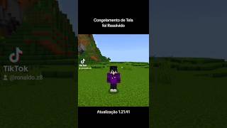 COMO RESOLVER O CONGELAMENTO DE TELA A MOJANG RESOLVEU ATUALIZAÇÃO 12141 BEDROCK minecraft [upl. by Bywaters]