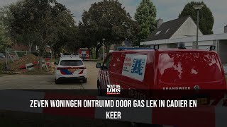 OPNIEUW GASLEIDING GERAAKT IN CADIER EN KEER 7 WONINGEN ONTRUIMD [upl. by Yecram532]