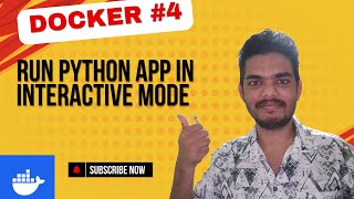 How to run container in interactive mode  docker devops python programming [upl. by Nostaw]
