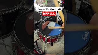 Learn how to play a Triple Stroke Roll Slow to Fast drums shorts [upl. by Ayidan]