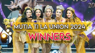 MUTIA TI LA UNION 2024 ANNOUNCEMENT OF WINNERS AND CROWNING MOMENT [upl. by Atteve]