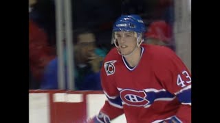 Patrice Brisebois 1st NHL Goal [upl. by Suixela335]