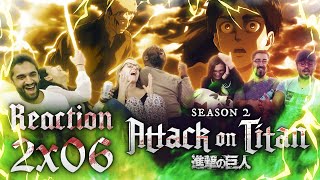 Attack on Titan  2x6 Warrior  Group Reaction REUPLOAD YouSeeBIGGIRL T T [upl. by Edaw]