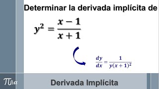 Derivada implícita ejemplo 45 [upl. by Kory]